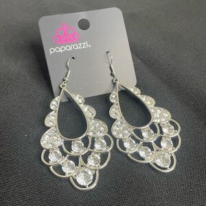 Faux diamond earrings